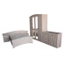 Dormitor Roma Sonoma cu pat 140x200 cm 